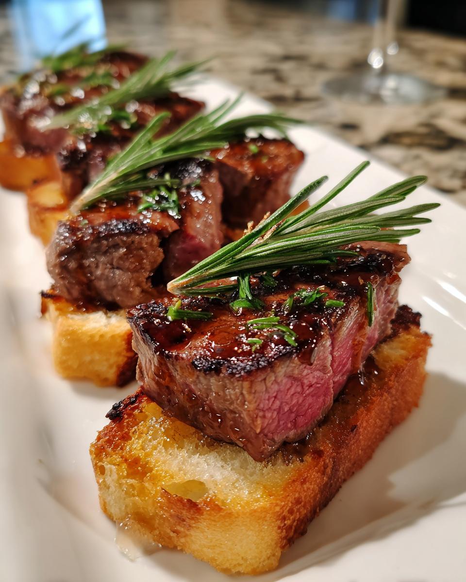 Christmas Maple-Glazed Beef Tenderloin Crostini - detail 2