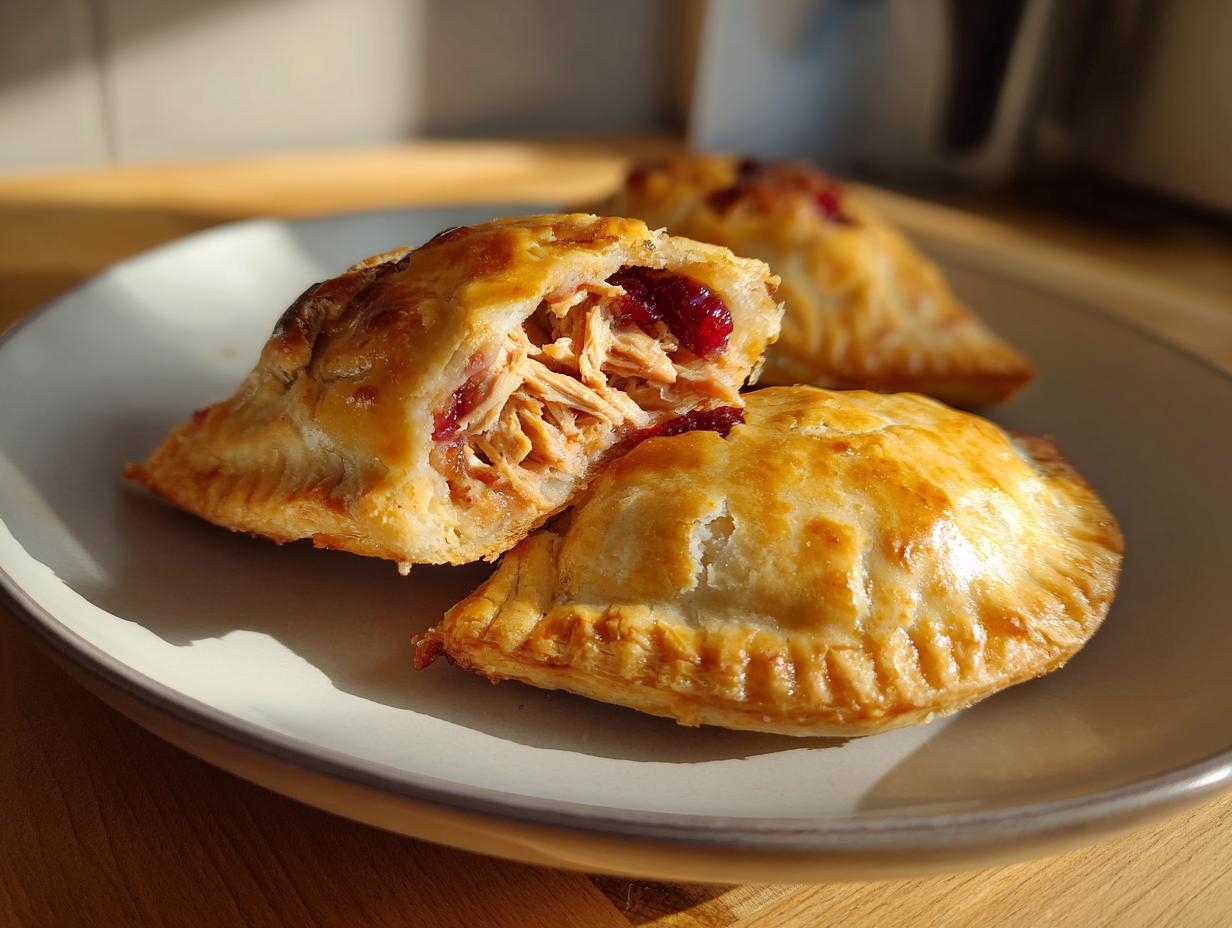 Christmas Mini Turkey & Cranberry Hand Pies