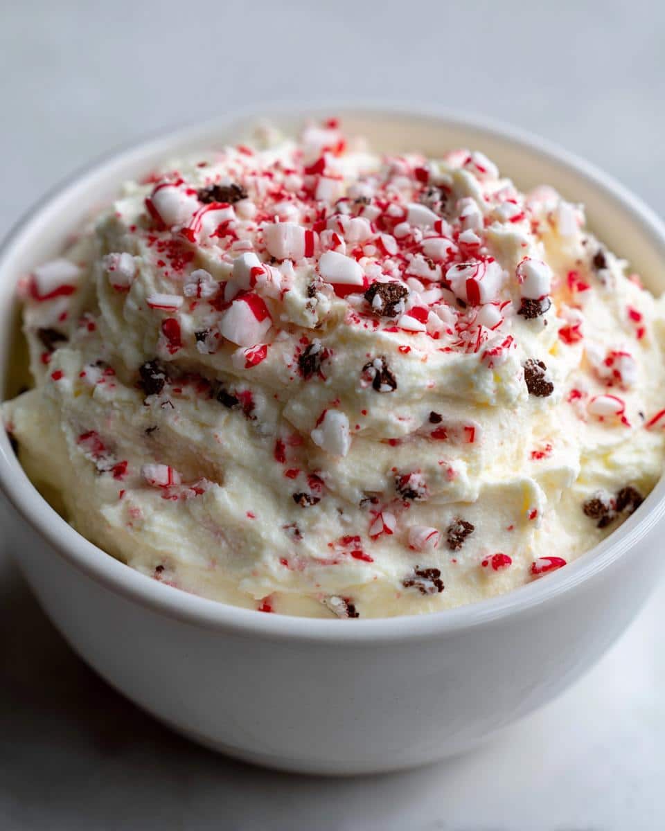 Christmas Peppermint Candy Cane Cheesecake Dip - detail 1