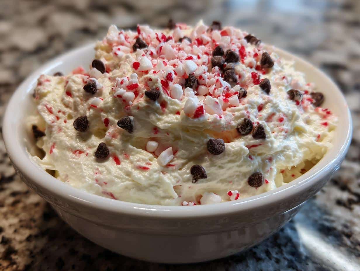 Christmas Peppermint Candy Cane Cheesecake Dip