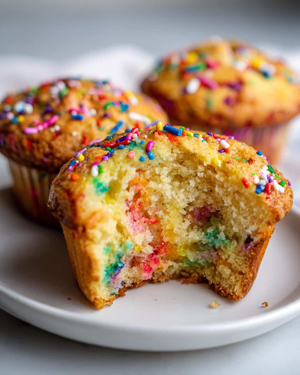 Christmas Rainbow Holiday Cupcakes with Sprinkles - detail 1