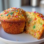 Christmas Rainbow Holiday Cupcakes with Sprinkles
