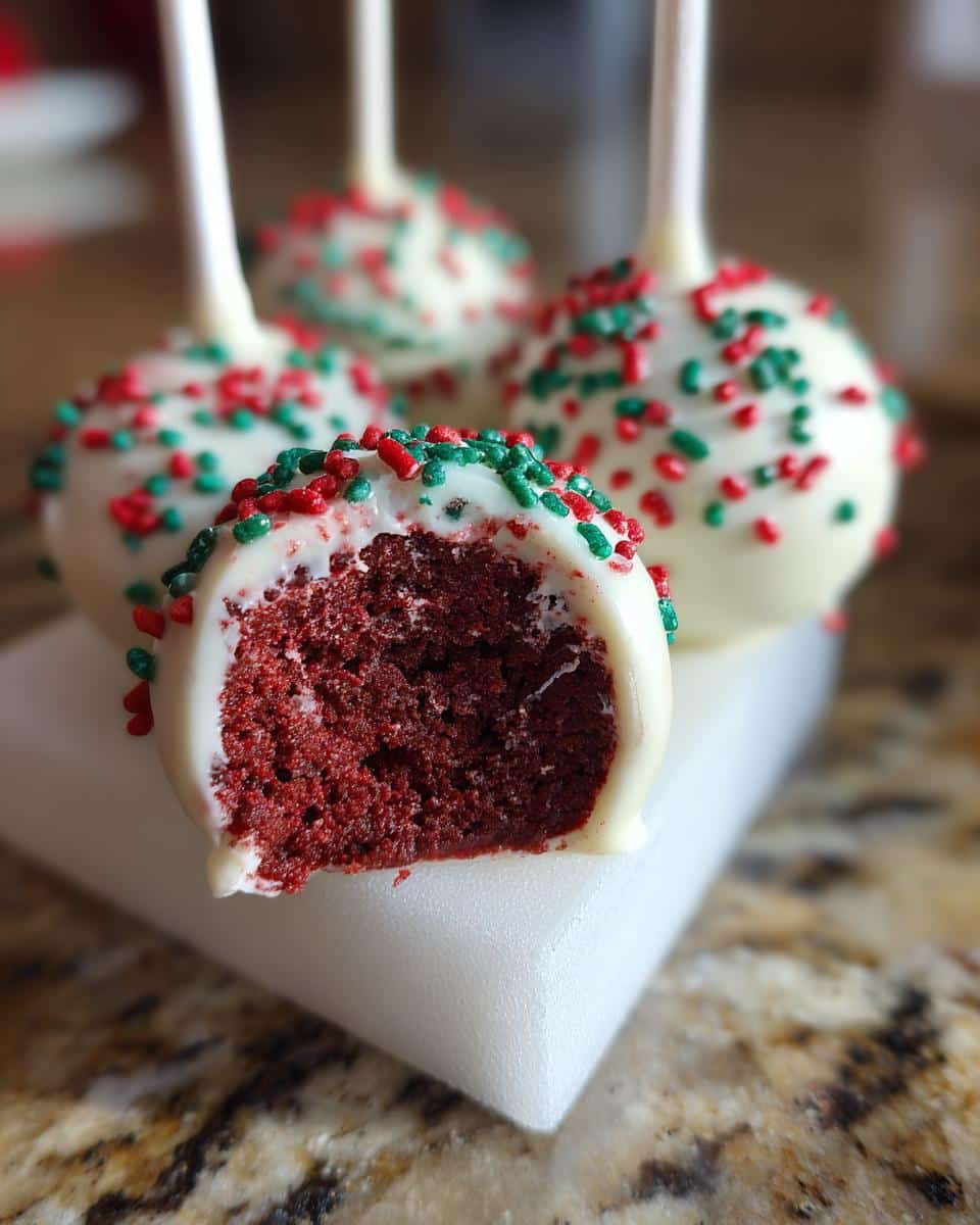 Christmas Red Velvet Cake Pops - detail 1