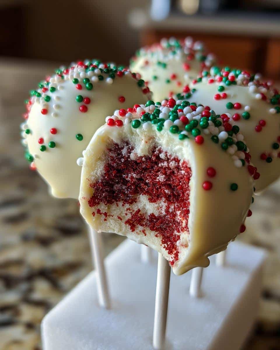 Christmas Red Velvet Cake Pops - detail 4