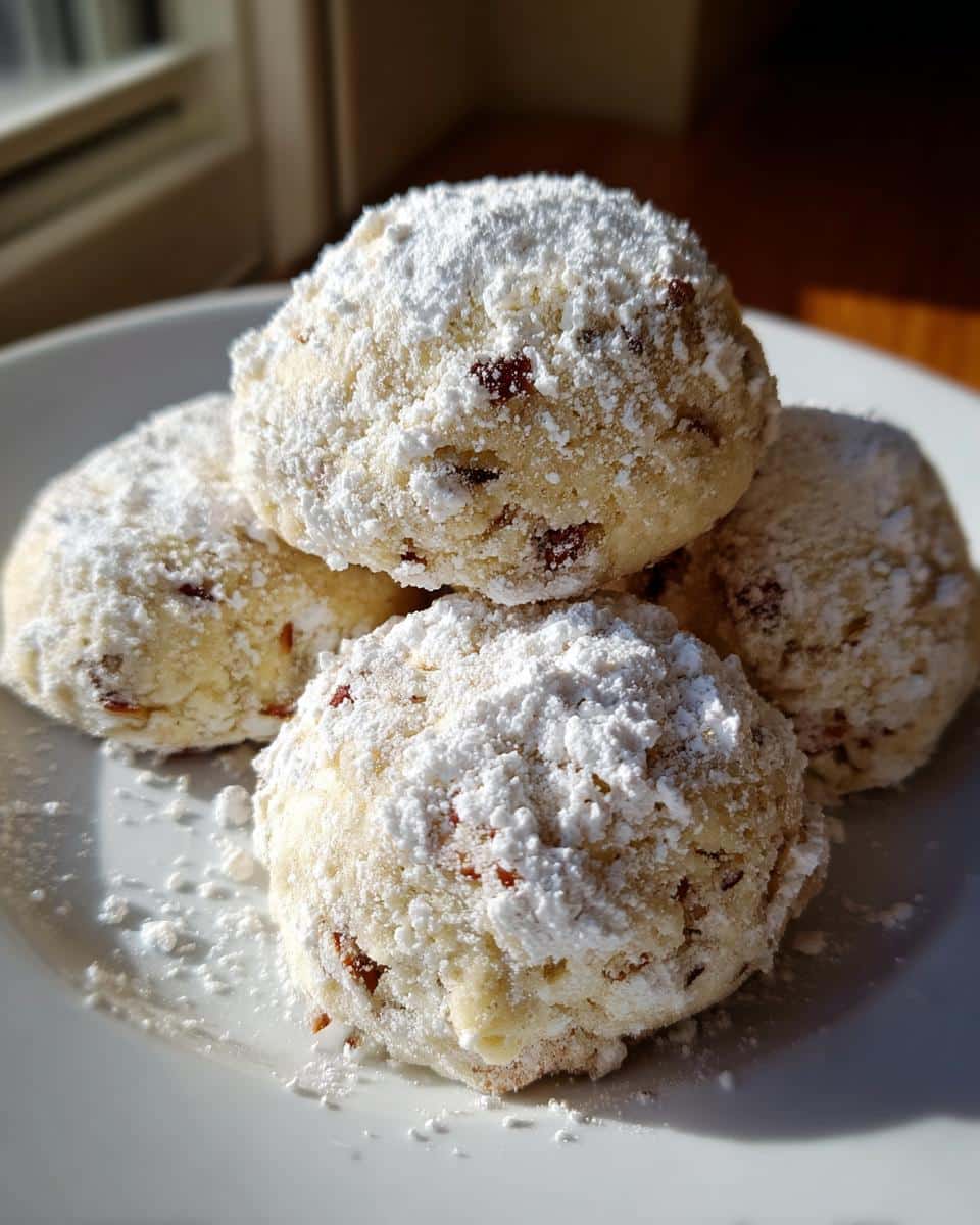 Christmas Toasted Almond Snowball Cookies - detail 1