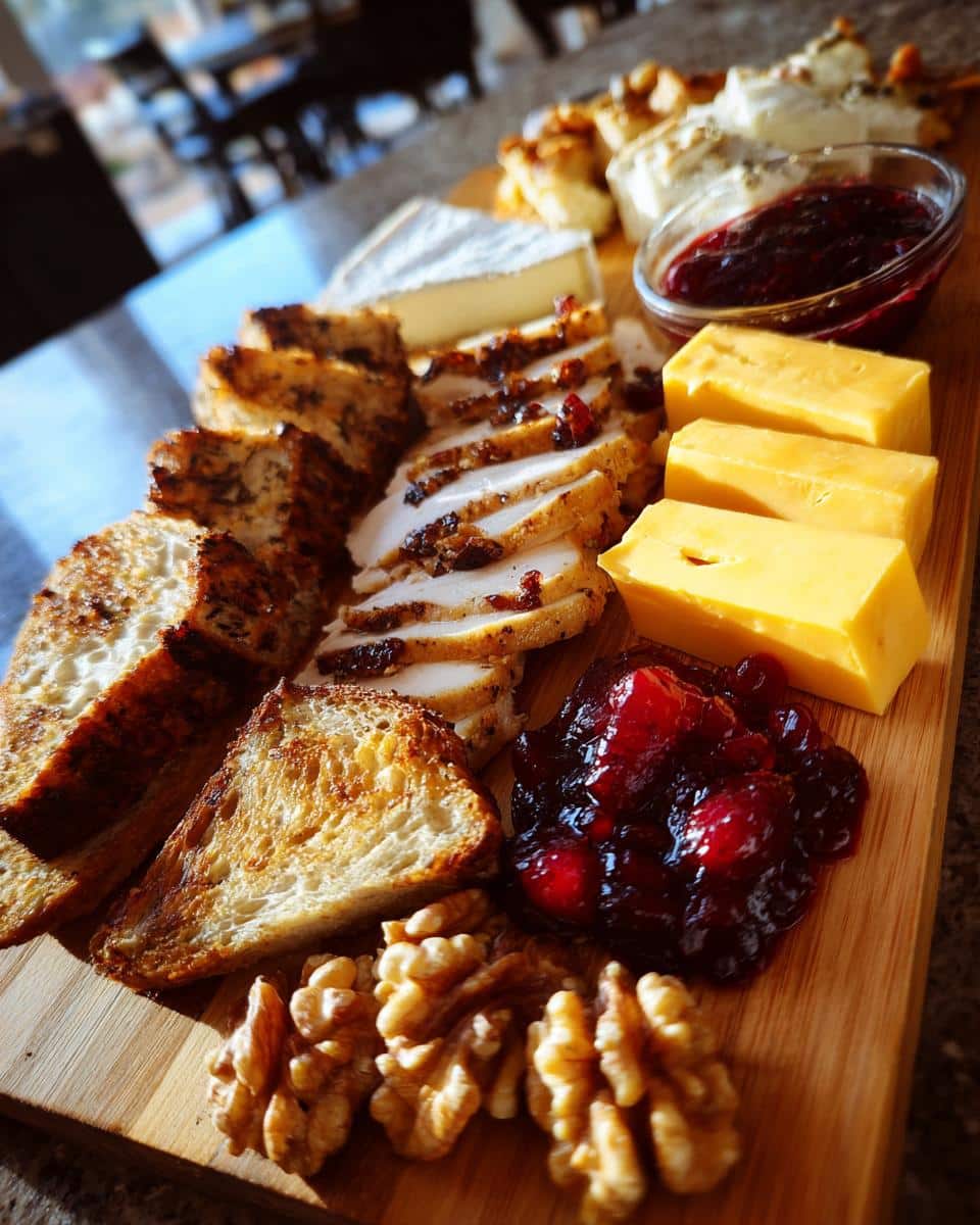 Christmas Turkey and Cranberry Charcuterie Board - detail 1