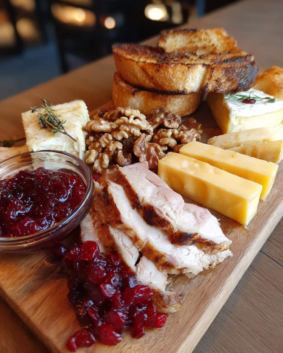 Christmas Turkey and Cranberry Charcuterie Board - detail 2