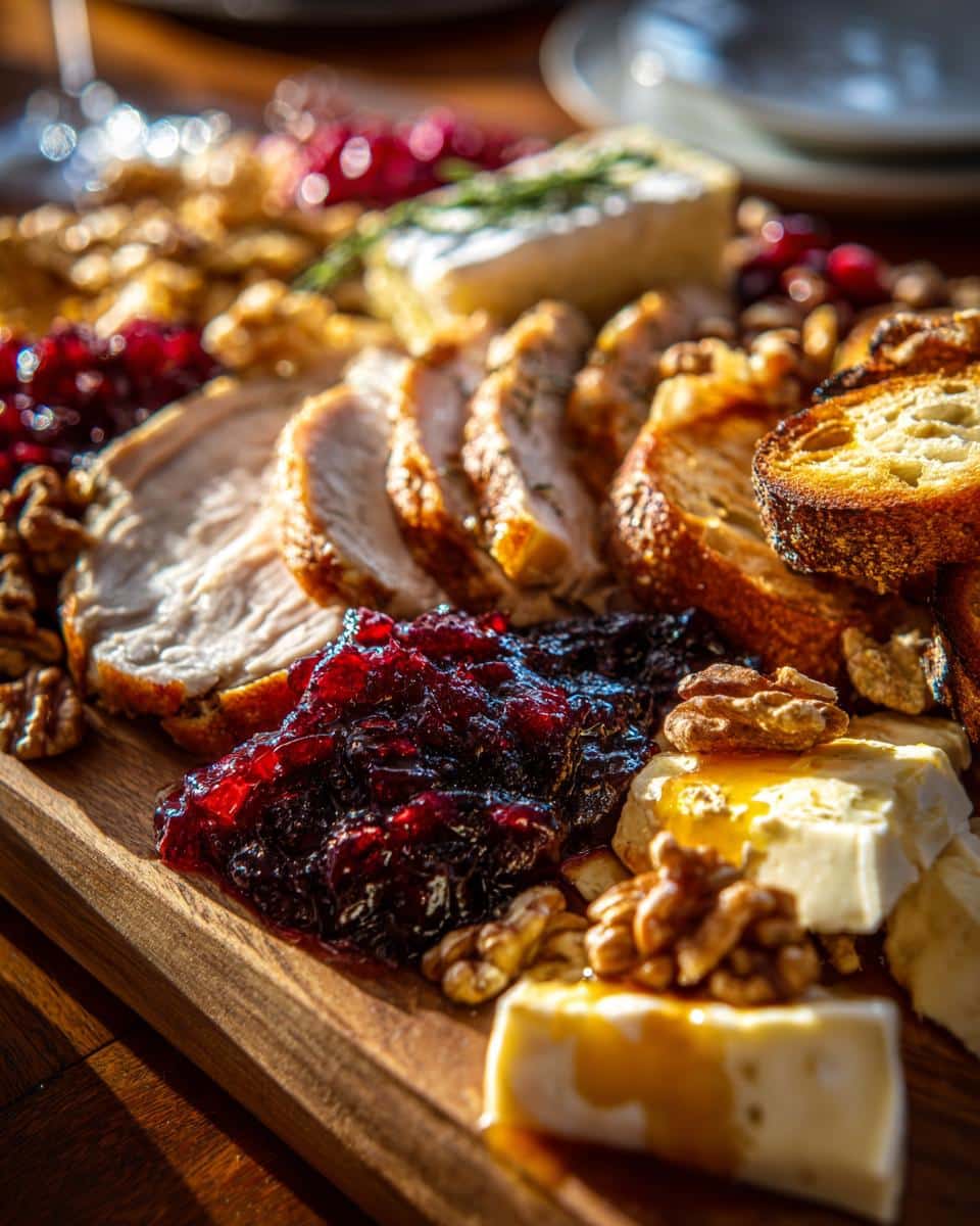 Christmas Turkey and Cranberry Charcuterie Board - detail 3