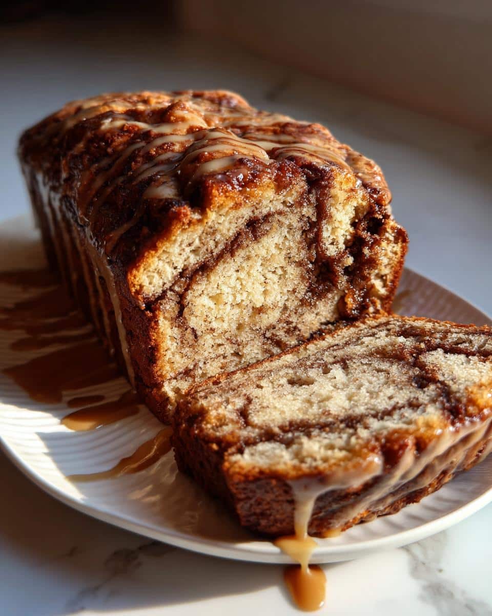 Cinnamon Swirl Loaf Cake - detail 3