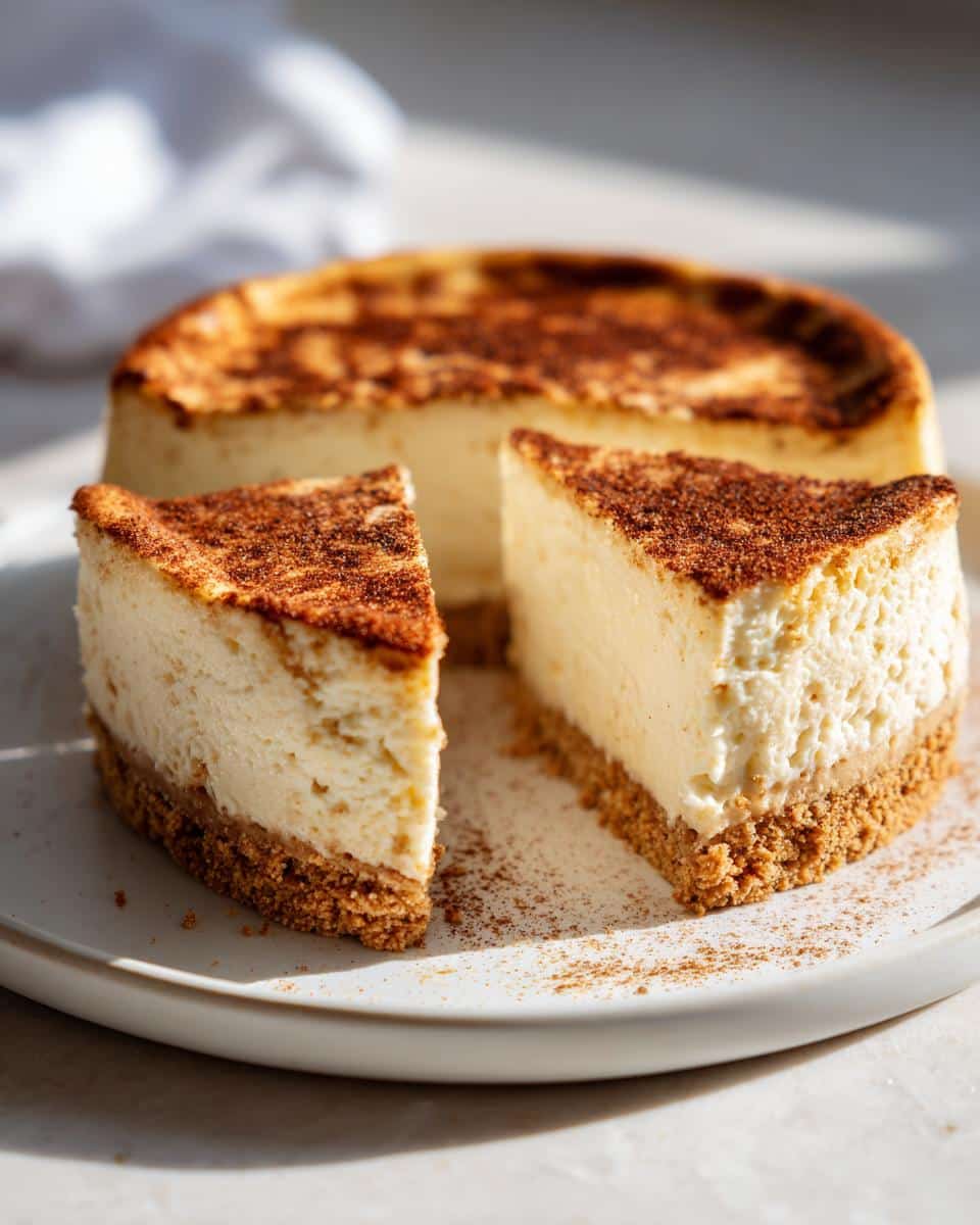 Cinnamon-Vanilla Christmas Cheesecake - detail 1