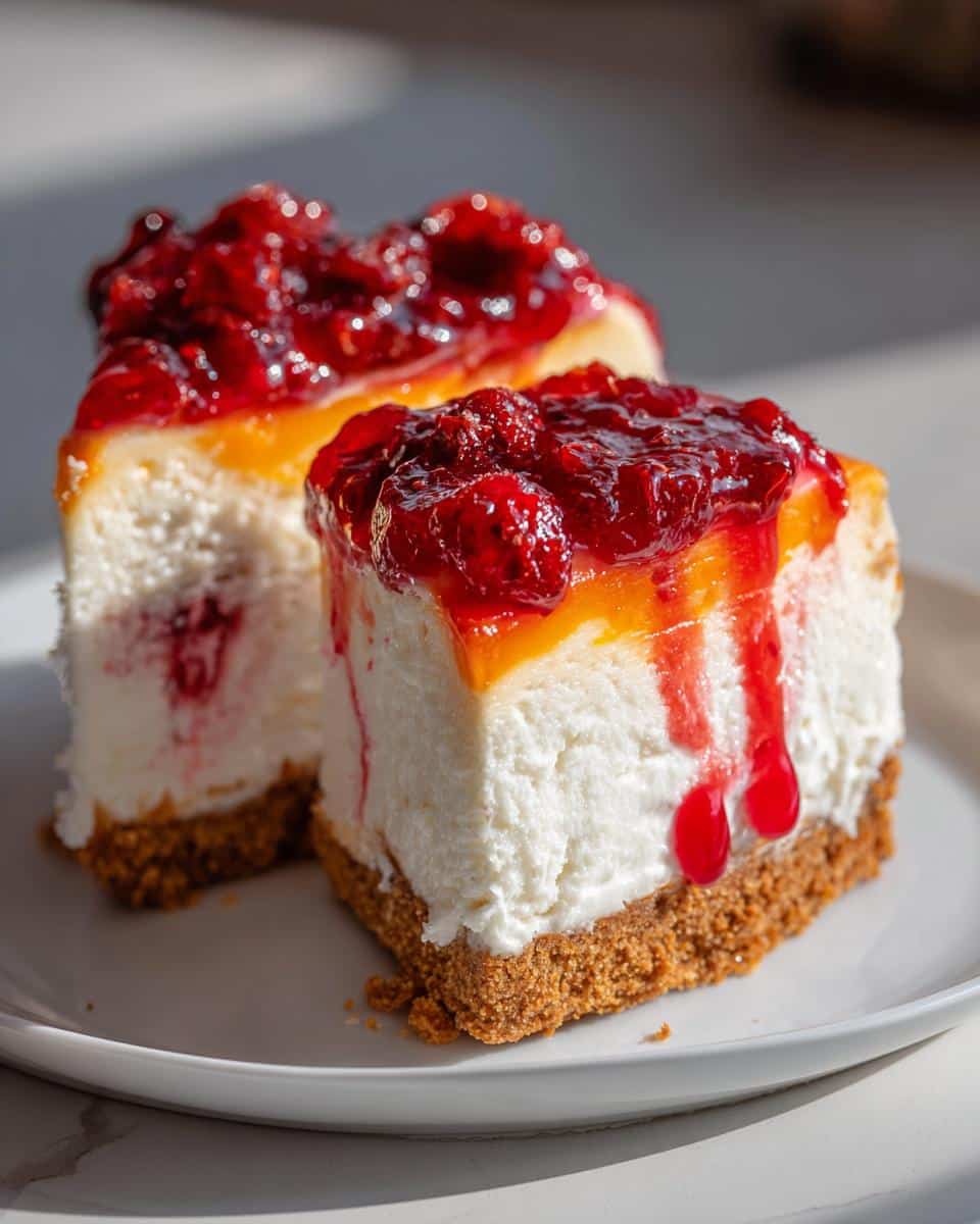 Cranberry-Orange Christmas Cheesecake - detail 4