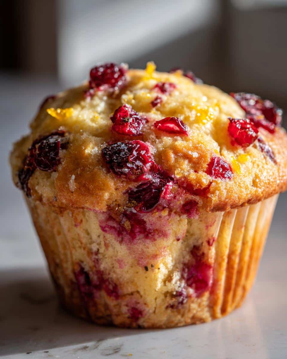 Cranberry-Orange Christmas Muffins - detail 2