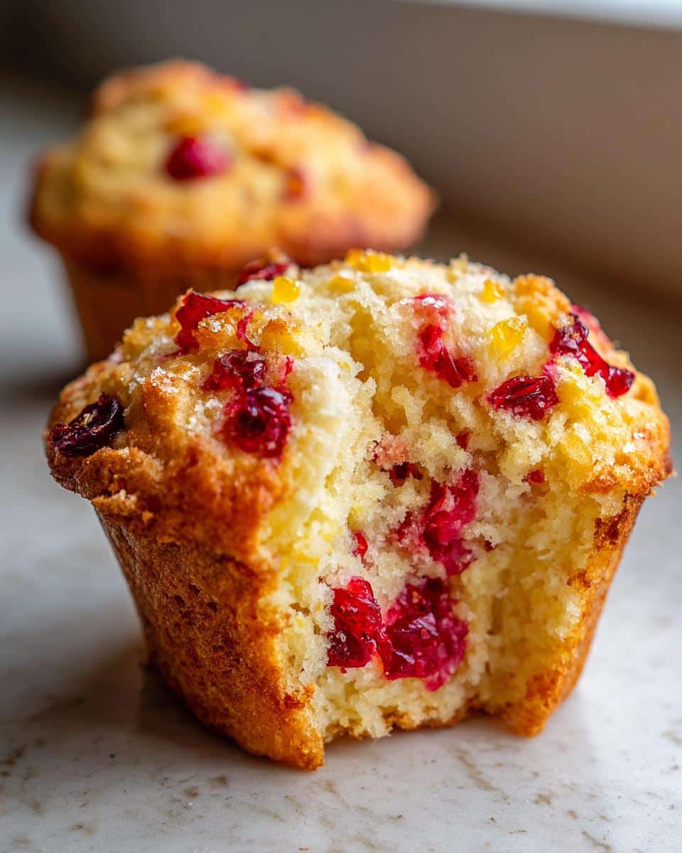 Cranberry-Orange Christmas Muffins - detail 3