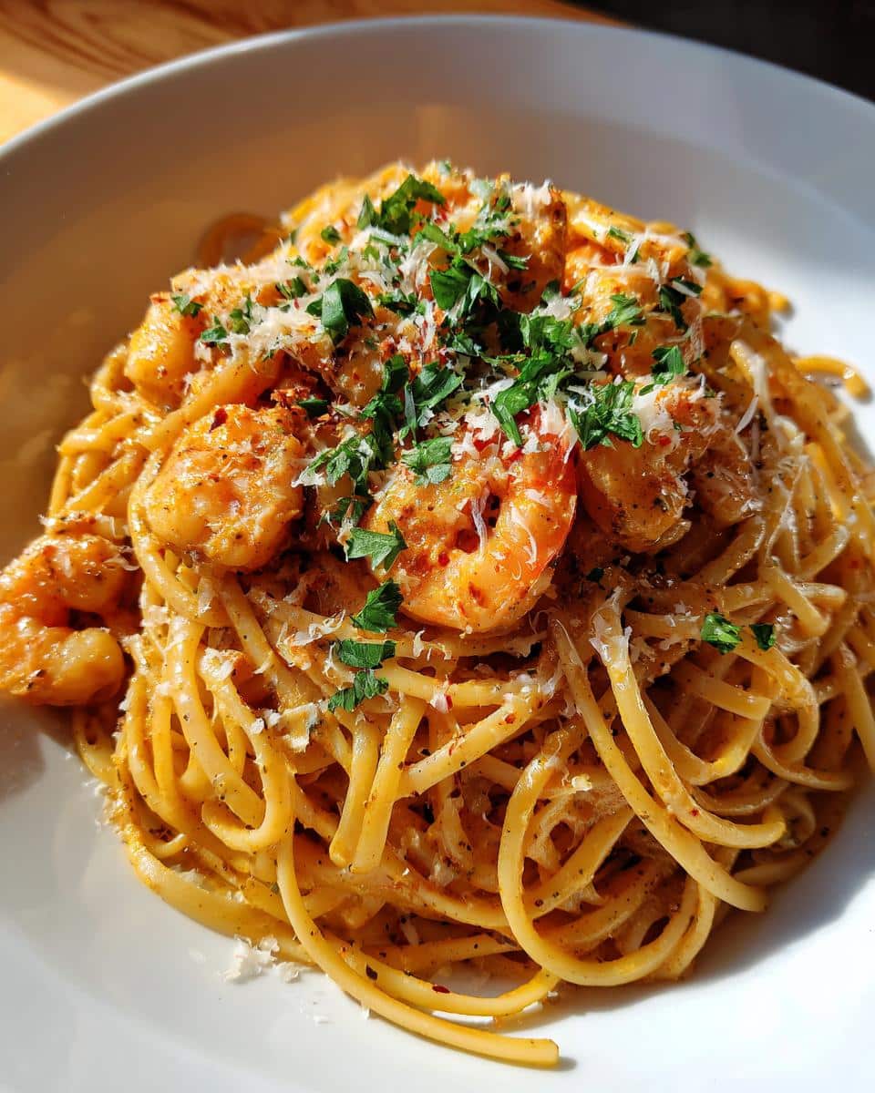 Creamy Cajun Shrimp Linguine - detail 4