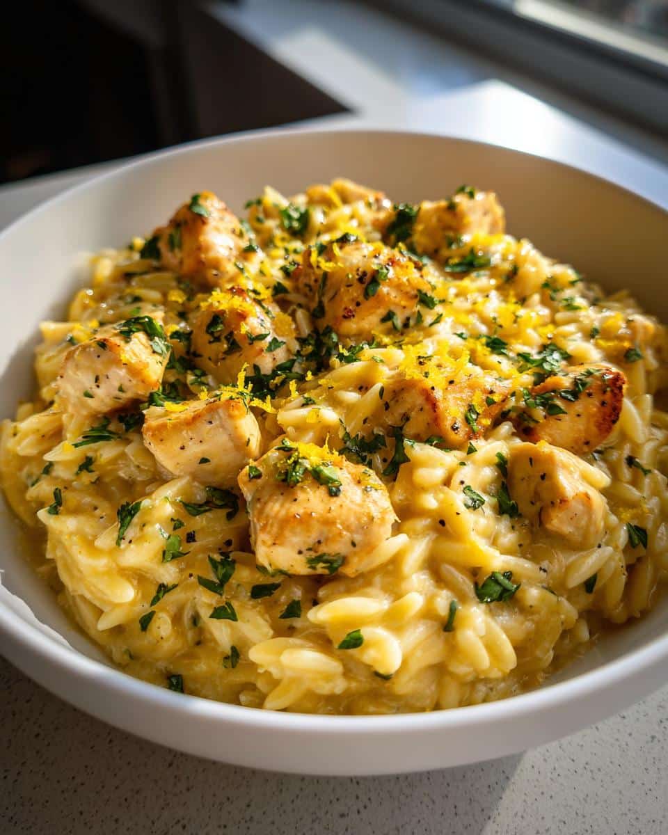 Creamy Lemon Chicken Orzo - detail 1