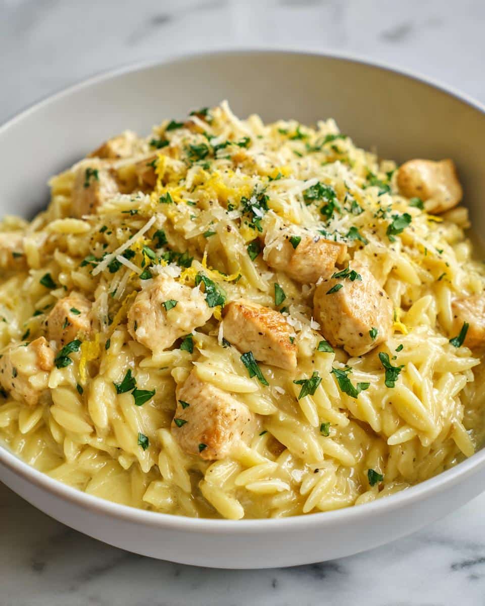 Creamy Lemon Chicken Orzo - detail 2