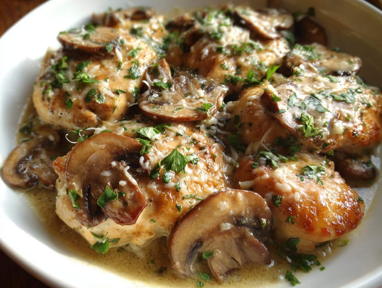 Creamy Mushroom Chicken Bake