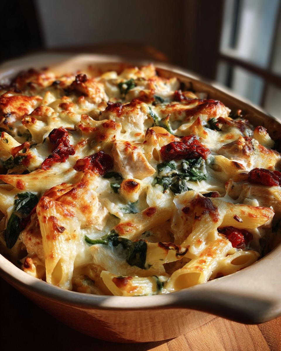 40-Minute Creamy Tuscan Chicken Pasta Bake Heaven 10 Creamy Tuscan Chicken Pasta Bake - detail 4