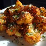 Crispy Garlic Butter Cauliflower Bites