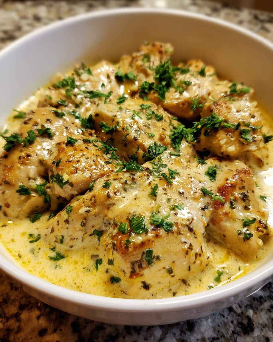 Crockpot Creamy Garlic Chicken - detail 3