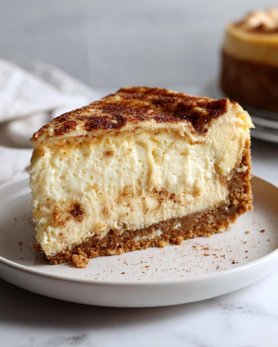 Eggnog-Nutmeg Christmas Cheesecake - detail 1