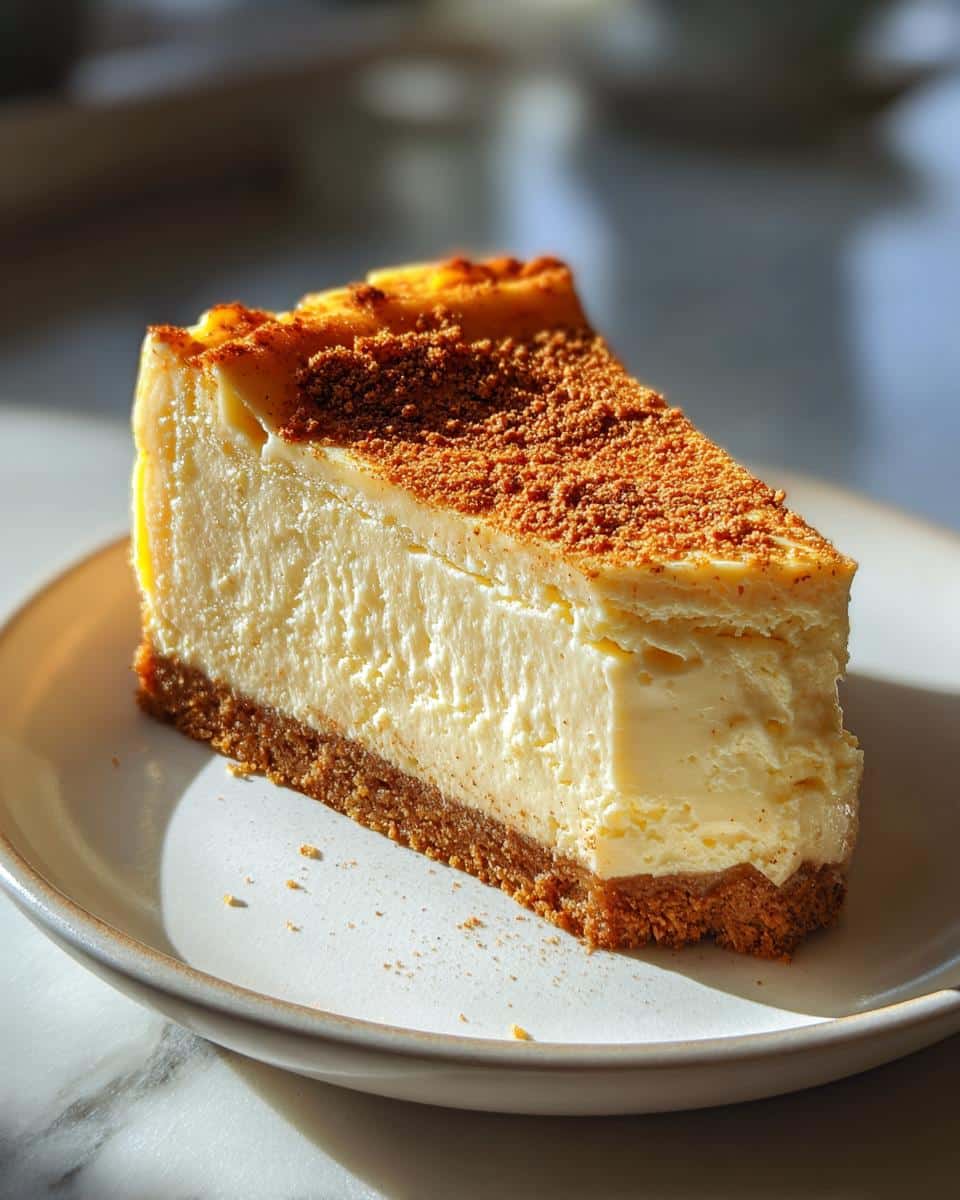 Eggnog-Nutmeg Christmas Cheesecake - detail 2