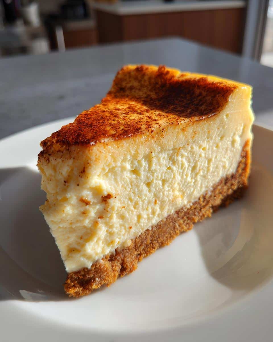 Eggnog-Nutmeg Christmas Cheesecake - detail 4