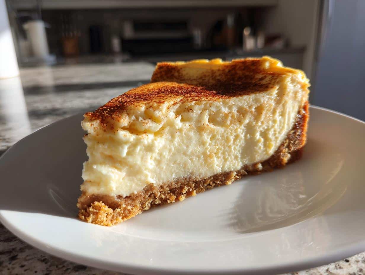 Eggnog-Nutmeg Christmas Cheesecake