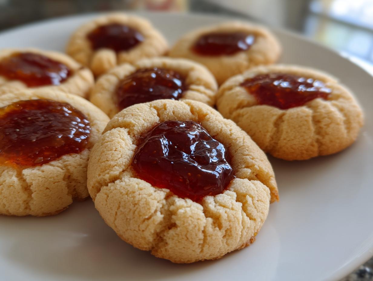 Fig Jam Thumbprint Cookies