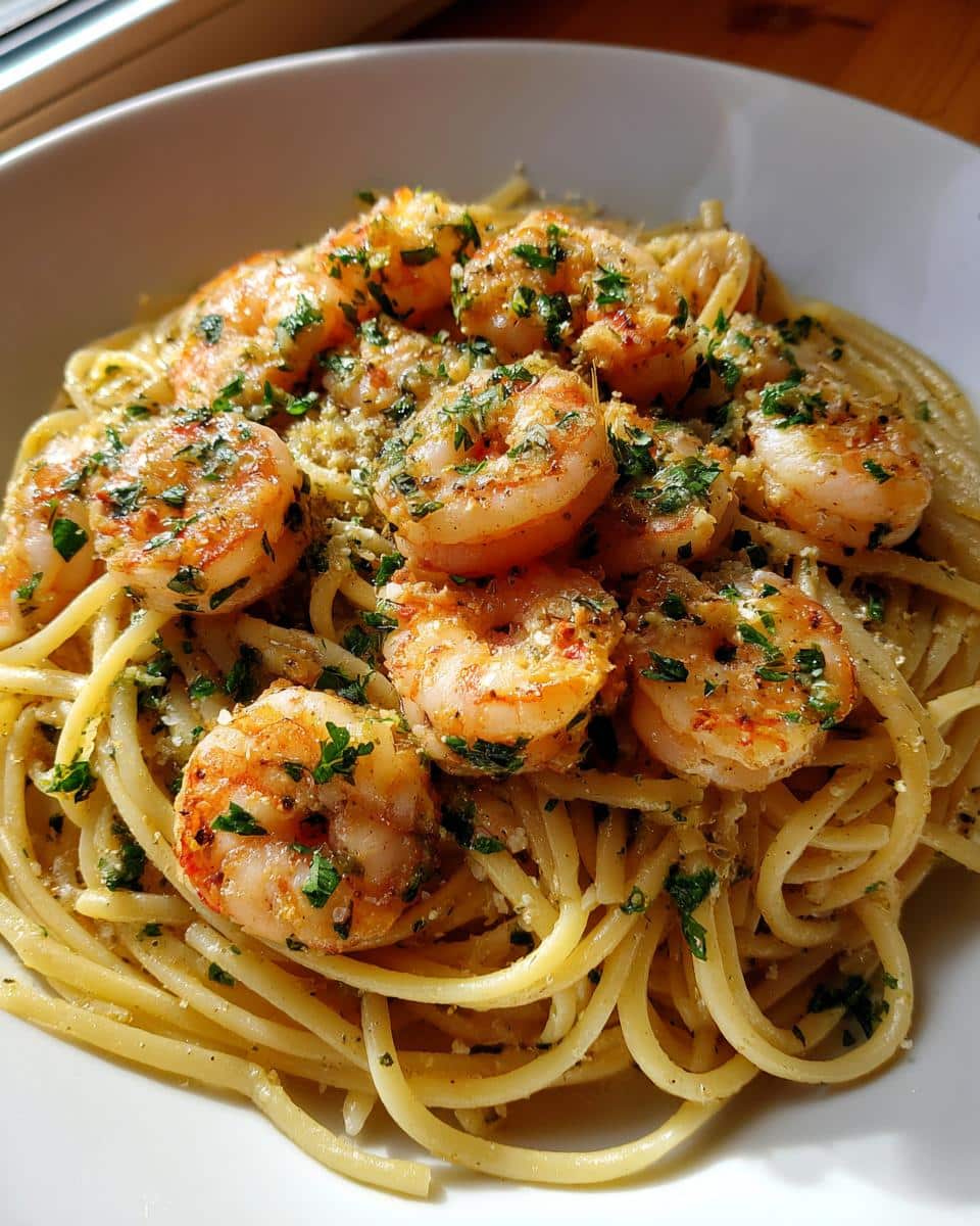 Garlic Butter Shrimp Pasta - detail 3