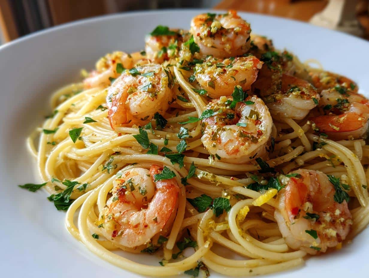 Garlic Butter Shrimp Pasta
