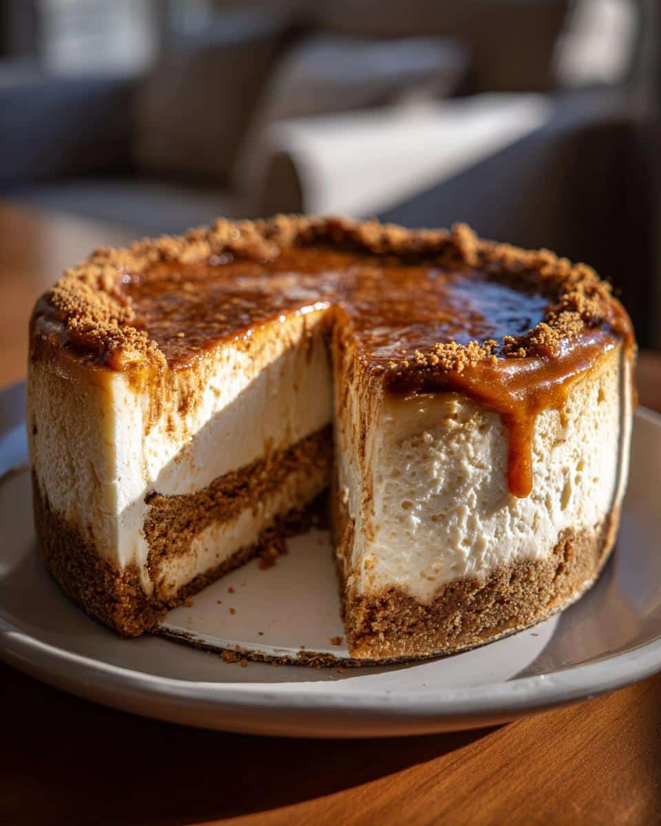 Gingerbread-Spice Christmas Cheesecake - detail 1