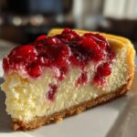 Lemon-Cranberry Christmas Cheesecake
