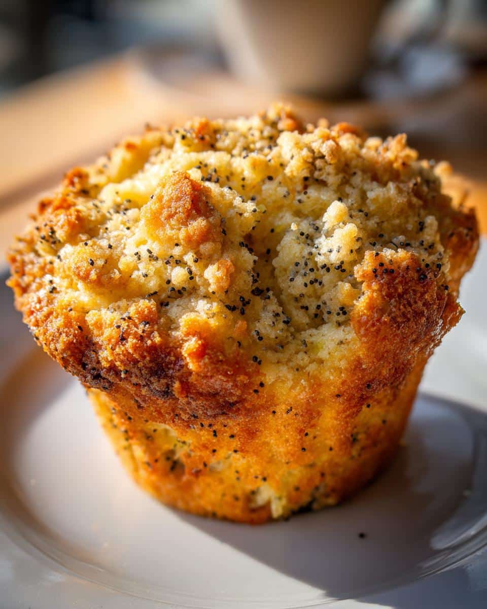Lemon Poppy Seed Crumb Muffins - detail 1