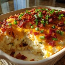 35-Minute Loaded Baked Potato Casserole That Steals the Show