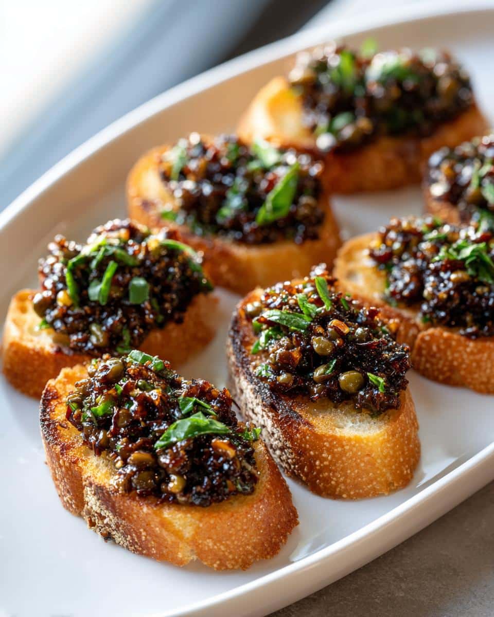 17-Minute New Year Black Olive Tapenade Crostini That Steals the Show 8 New Year Black Olive Tapenade Crostini - detail 3
