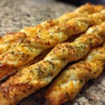 New Year Cheddar Herb Breadsticks