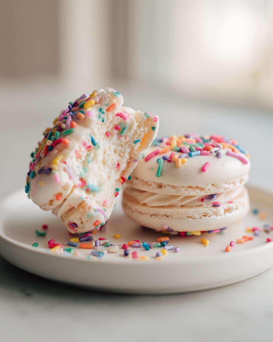 New Year Confetti Macarons - detail 1