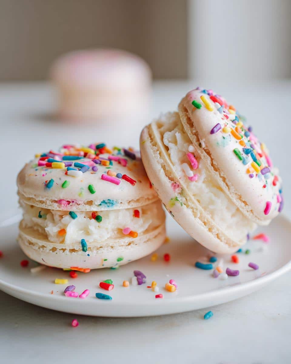 New Year Confetti Macarons - detail 2