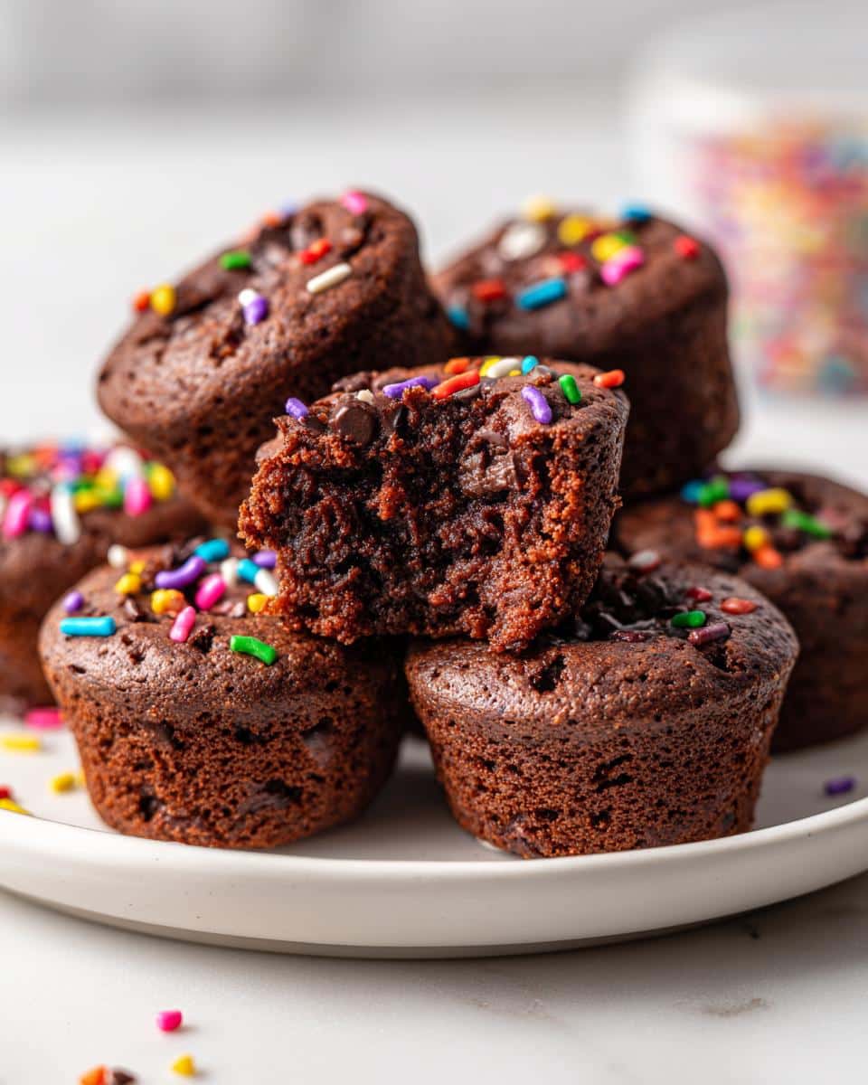 New Year Confetti Sprinkle Brownie Bites - detail 1