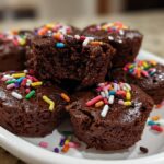 New Year Confetti Sprinkle Brownie Bites