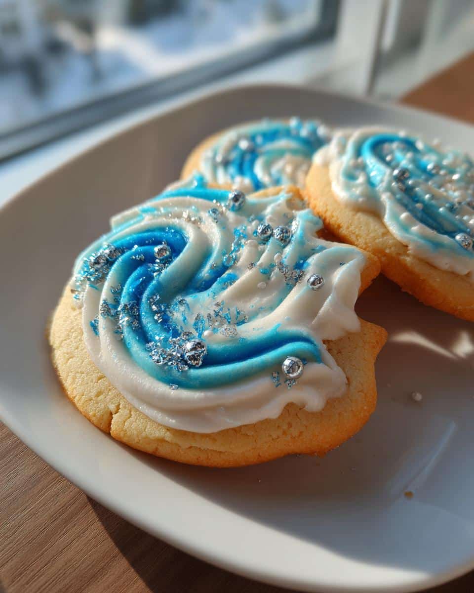 New Year Fireworks Frosted Sugar Cookies - detail 2