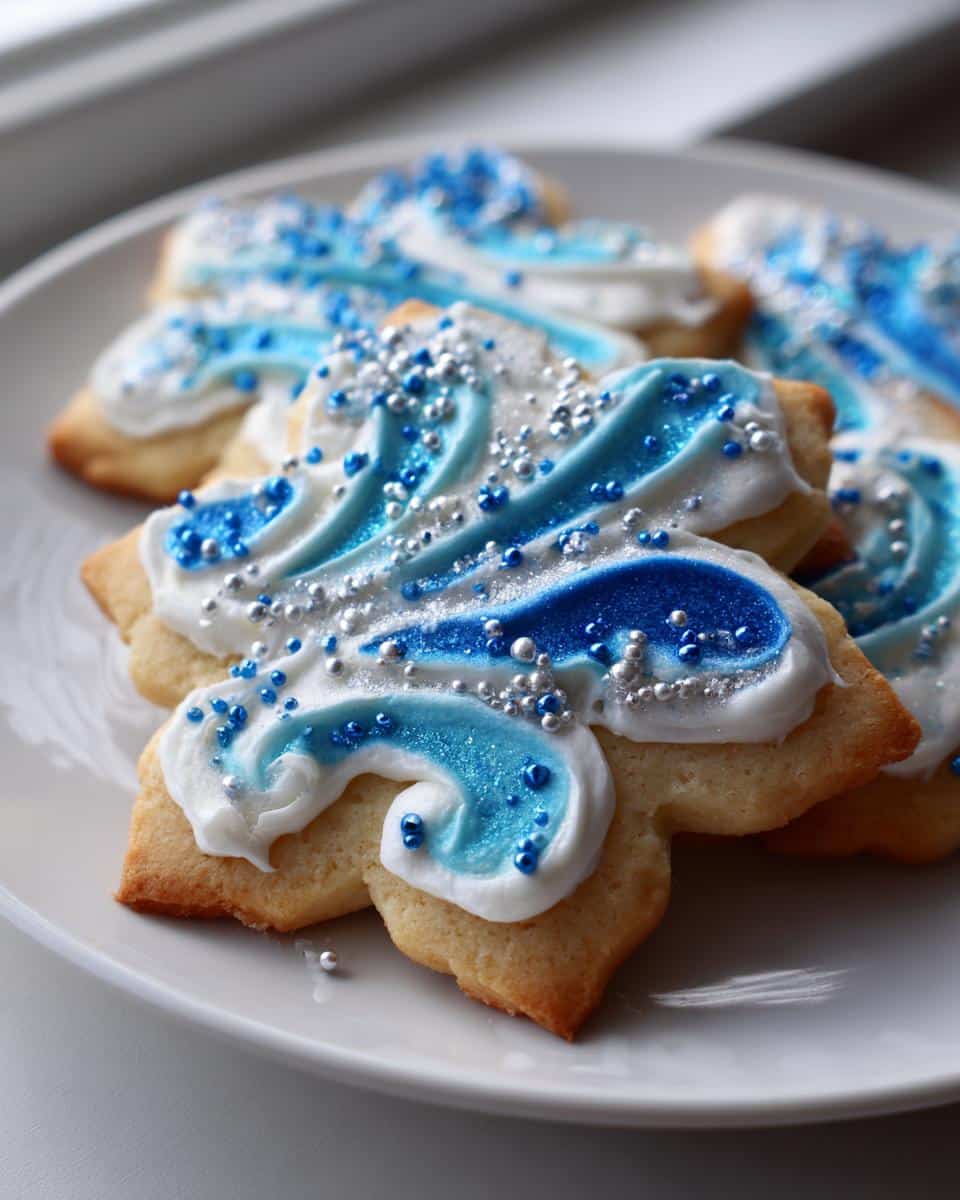 New Year Fireworks Frosted Sugar Cookies - detail 3