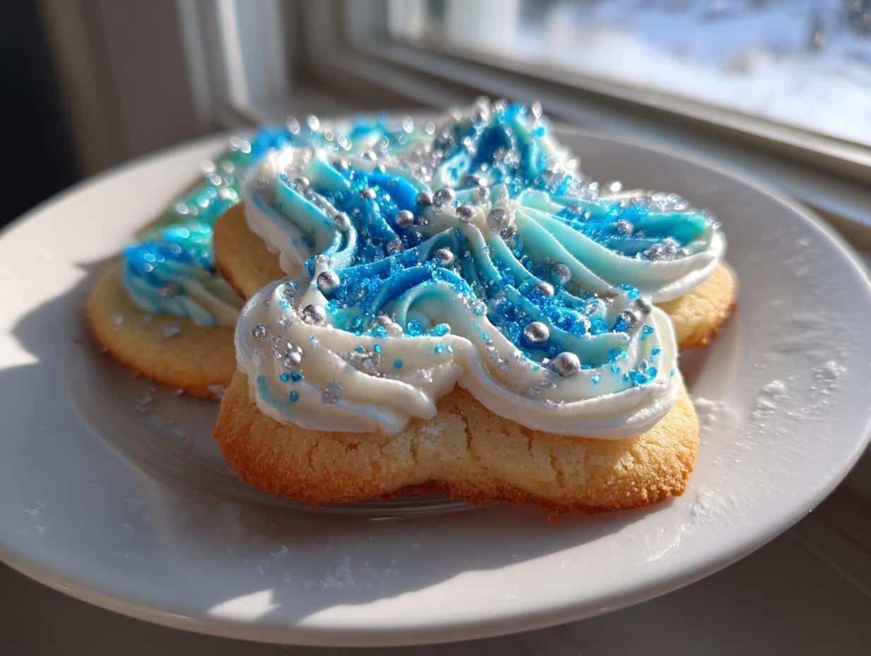 New Year Fireworks Frosted Sugar Cookies