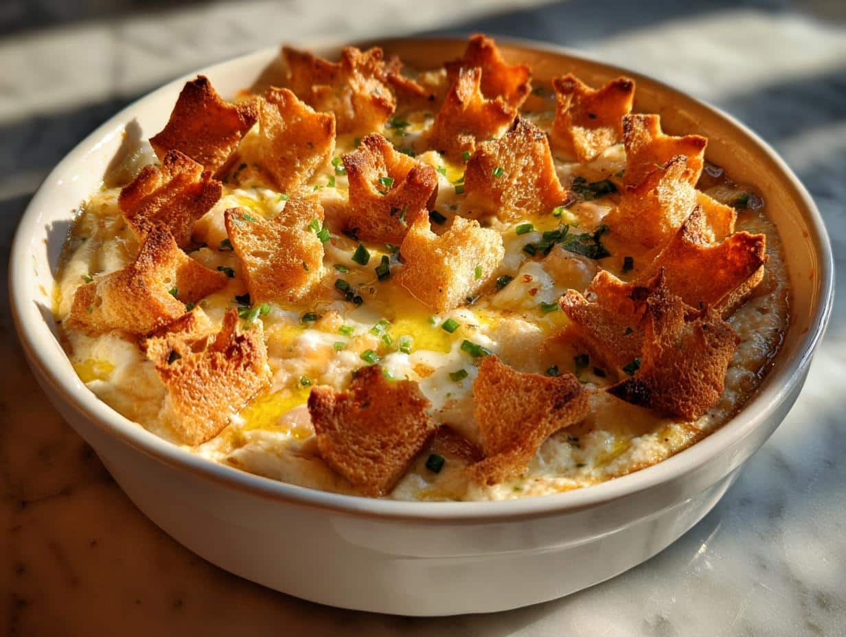 New Year Lucky Black-Eyed Pea Dip with Cornbread Stars