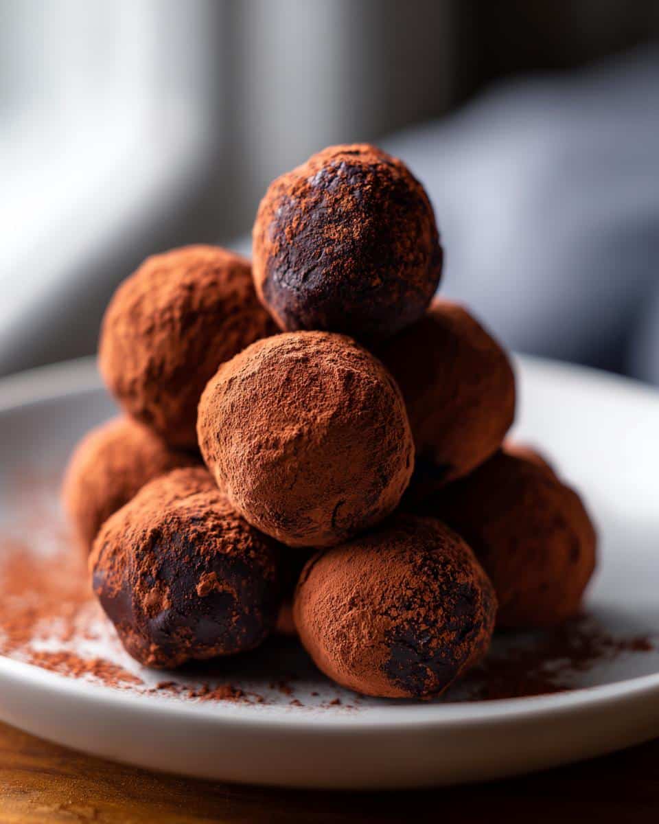 New Year Midnight Mocha Truffles - detail 2