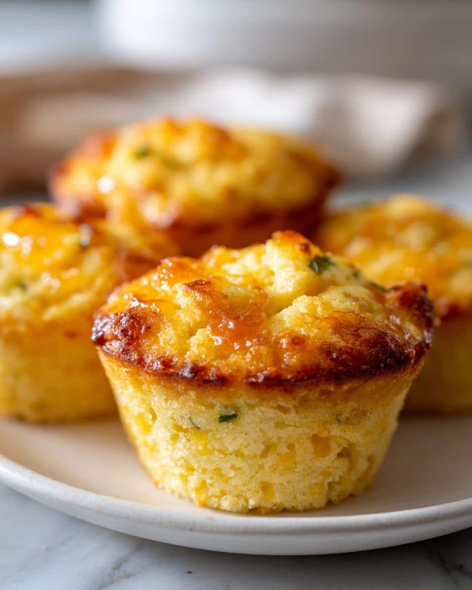 New Year Mini Cornbread Muffins with Jalapeño Honey - detail 1