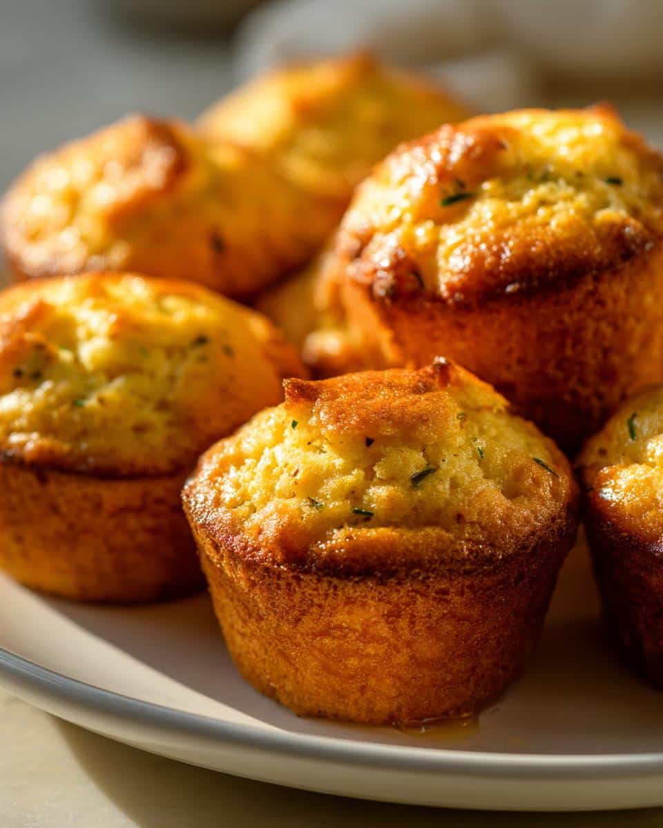 New Year Mini Cornbread Muffins with Jalapeño Honey - detail 3