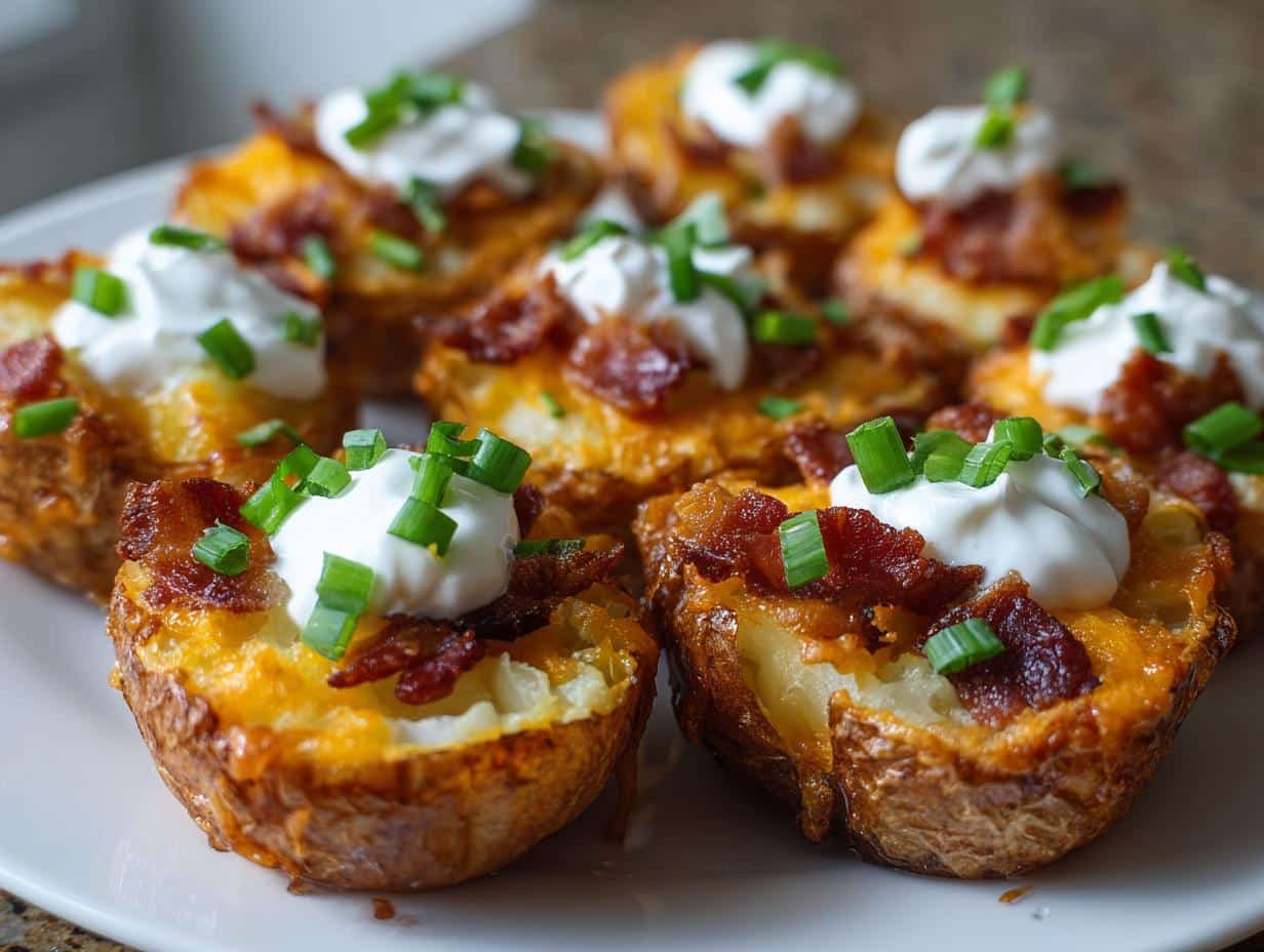 New Year Mini Stuffed Potato Skins