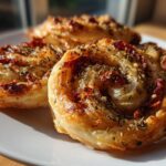New Year Savory Palmiers with Sun-Dried Tomato